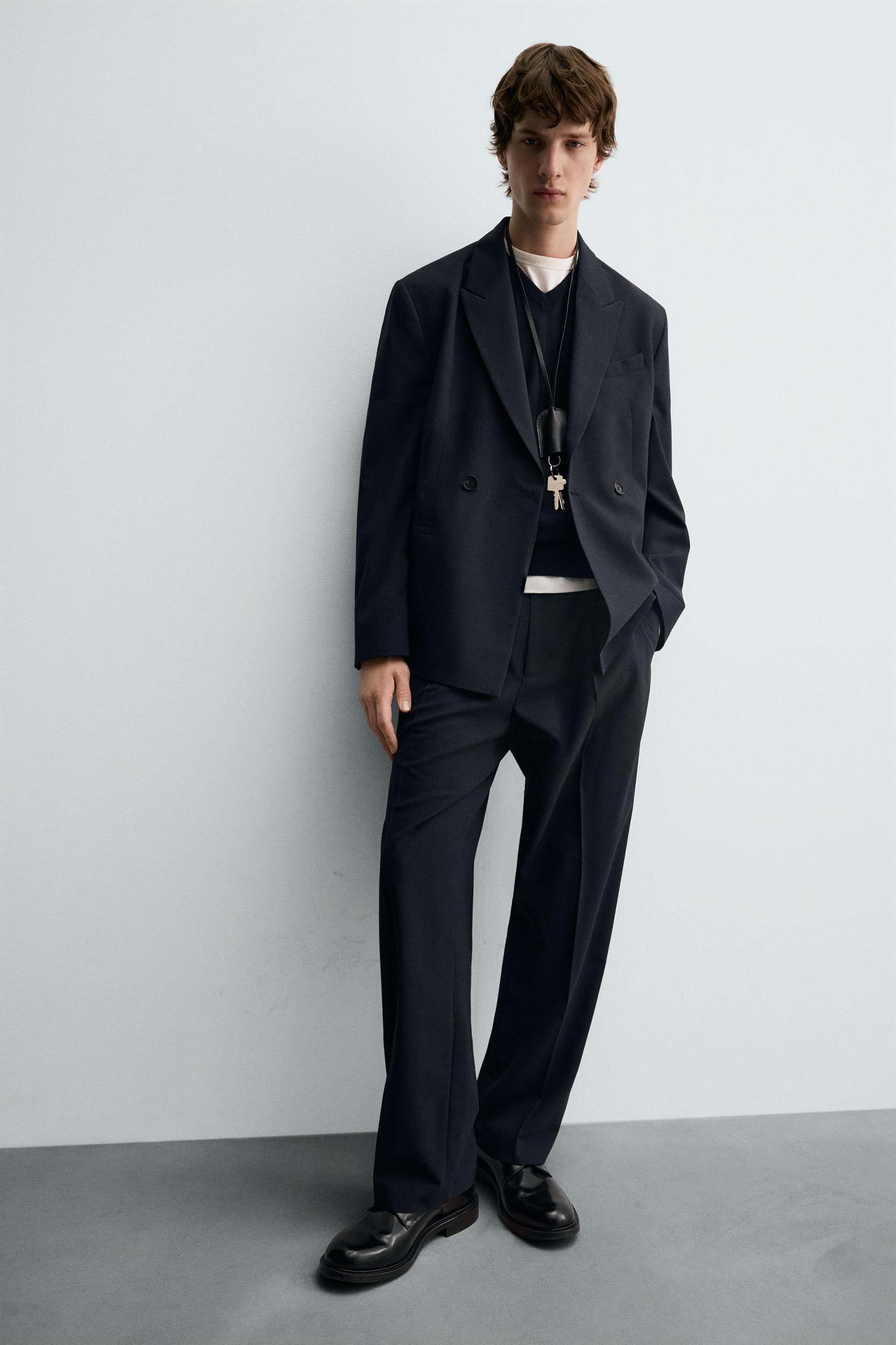 STRIPED SUIT PANTS Product Image