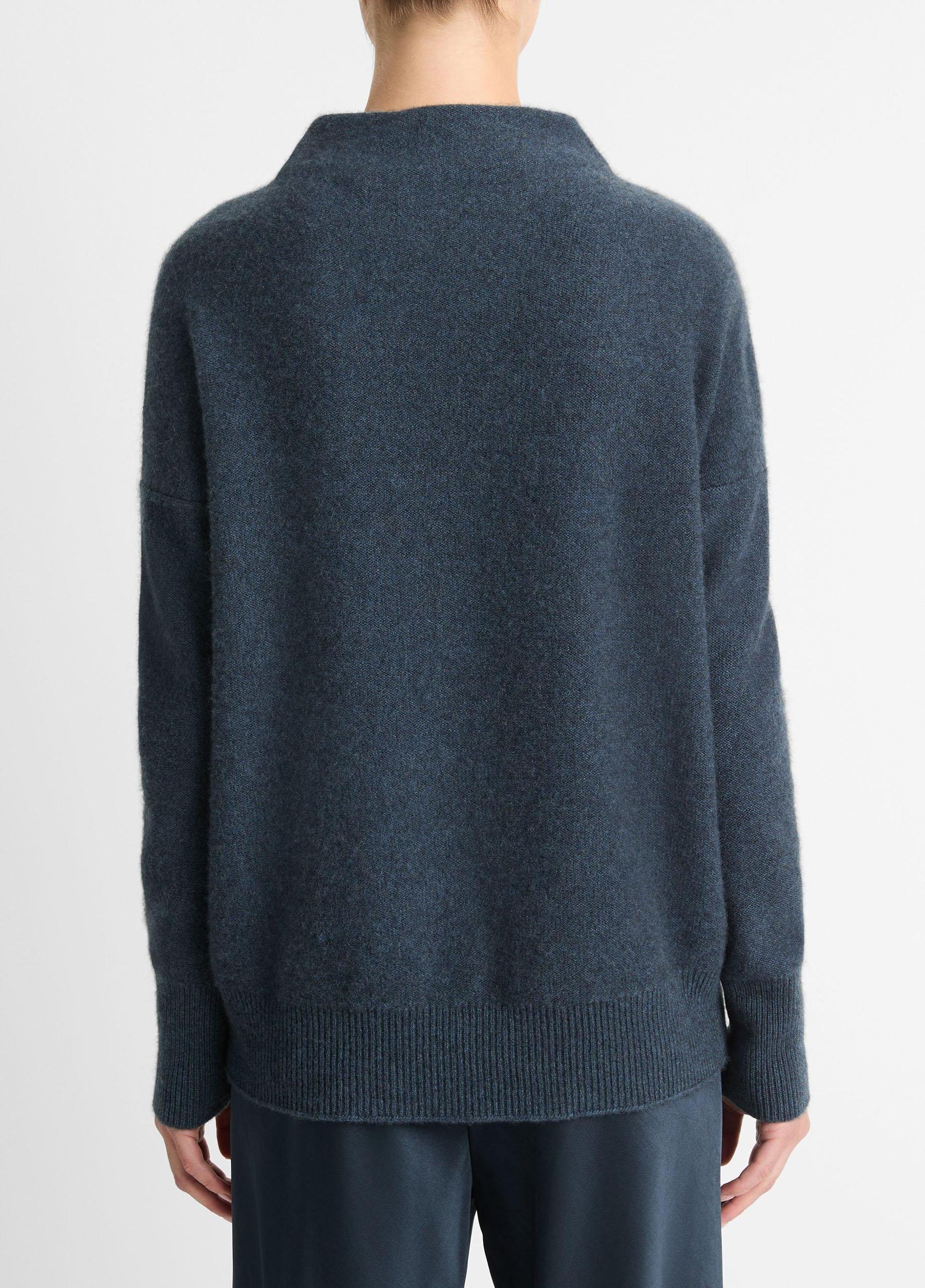 Plush Cashmere Funnel-Neck Sweater Product Image