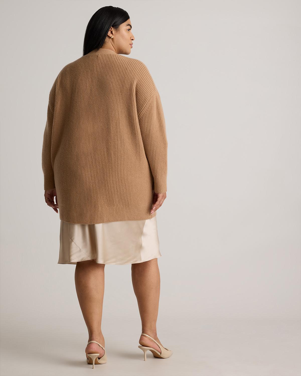 Quince | Women's Mongolian Cashmere Oversized Boyfriend Cardigan Sweater Product Image