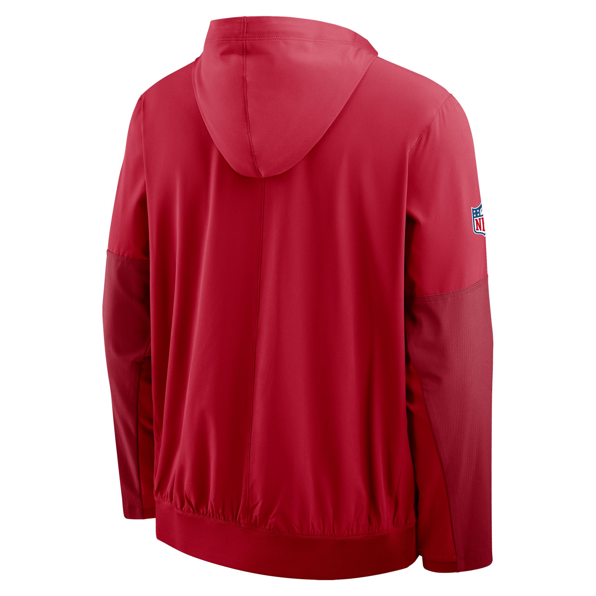 San Francisco 49ers Well Rounded Anorak Nike Mens NFL 1/2-Zip Hooded Jacket | 03AT0E0473-R6H Product Image