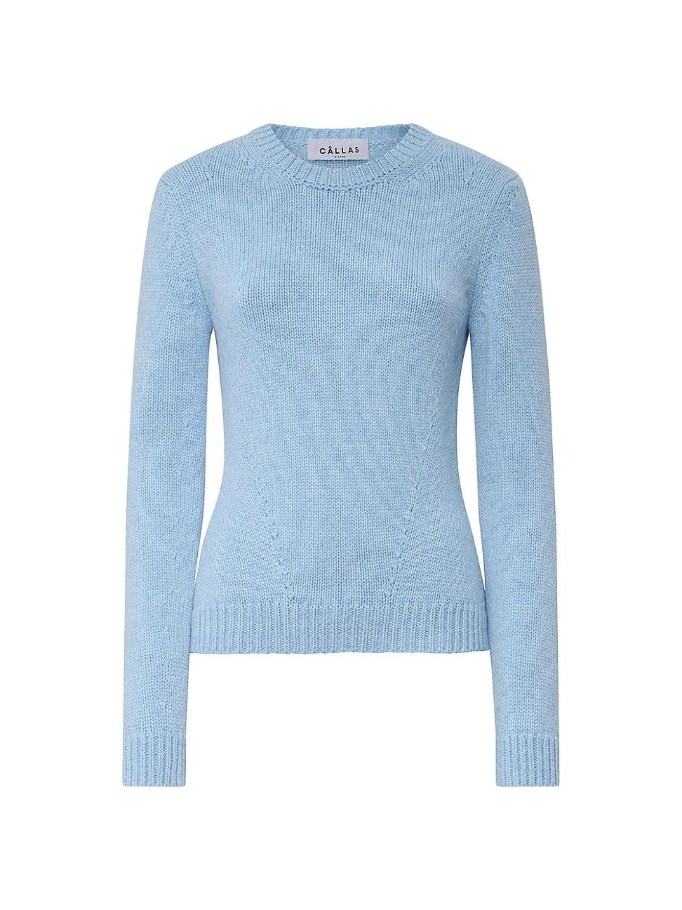 Womens Jeanne Long Sleeve Crewneck Sweater Product Image
