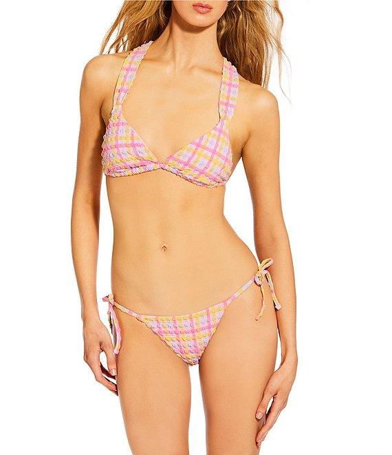 GB Puff Seersucker Tie Side Hipster Swim Bottom Product Image