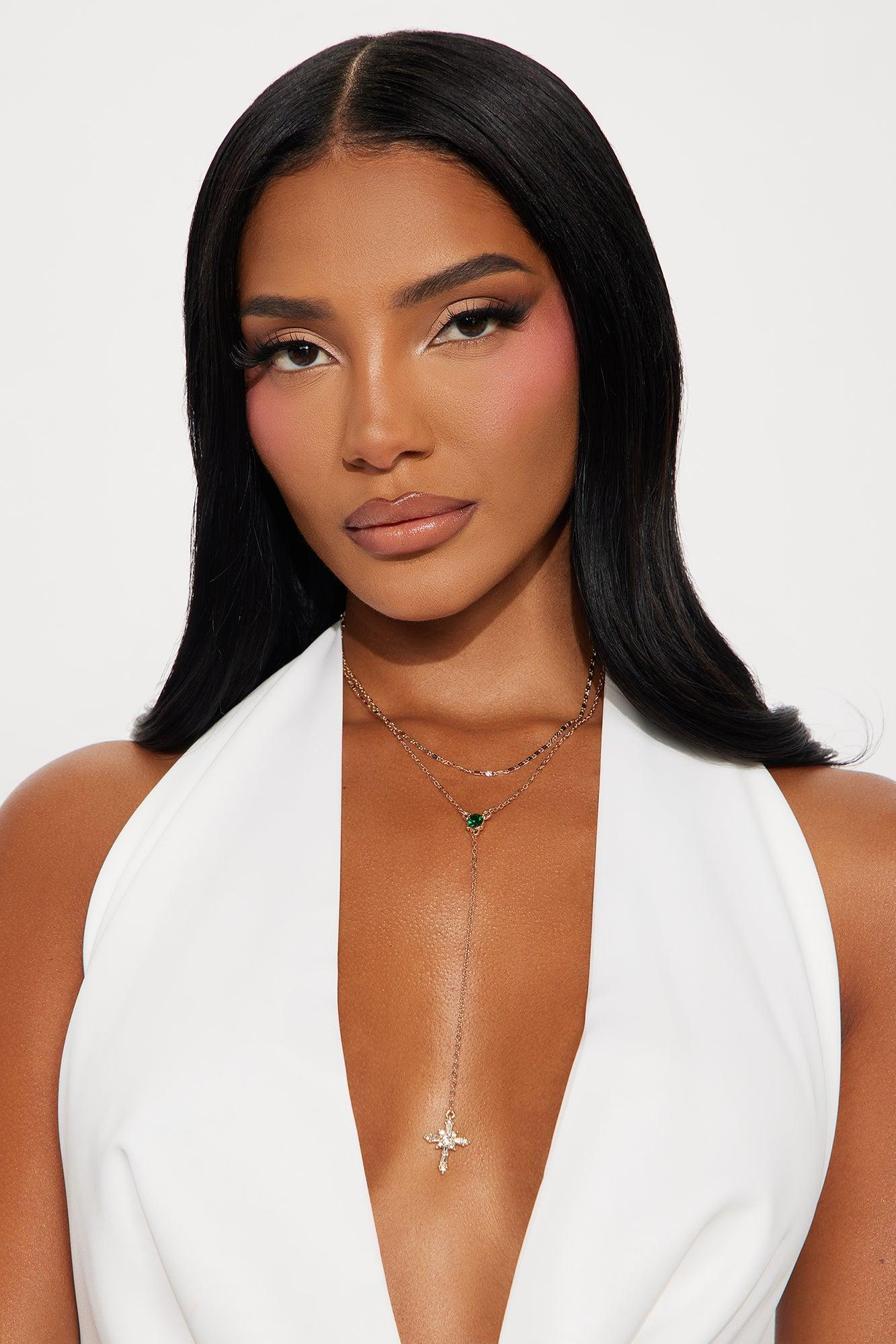 Bethany Layered Lariat Necklace - Gold Female Product Image