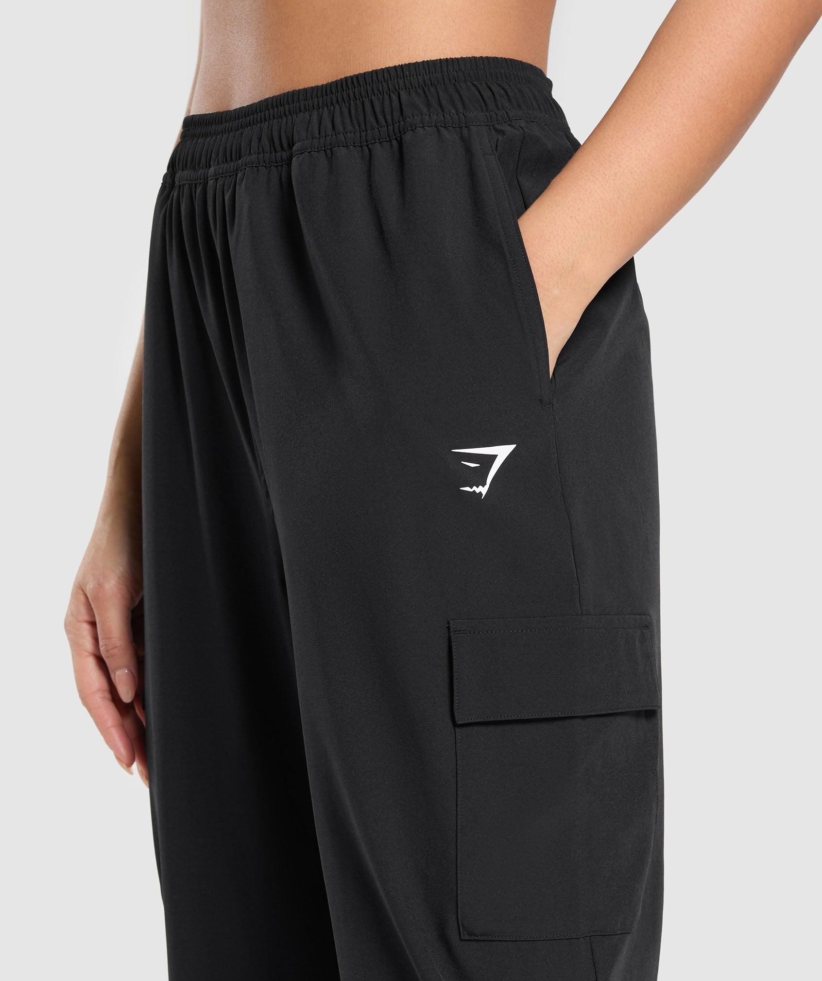 Gymshark Woven Cargo Pant - Black Female Product Image