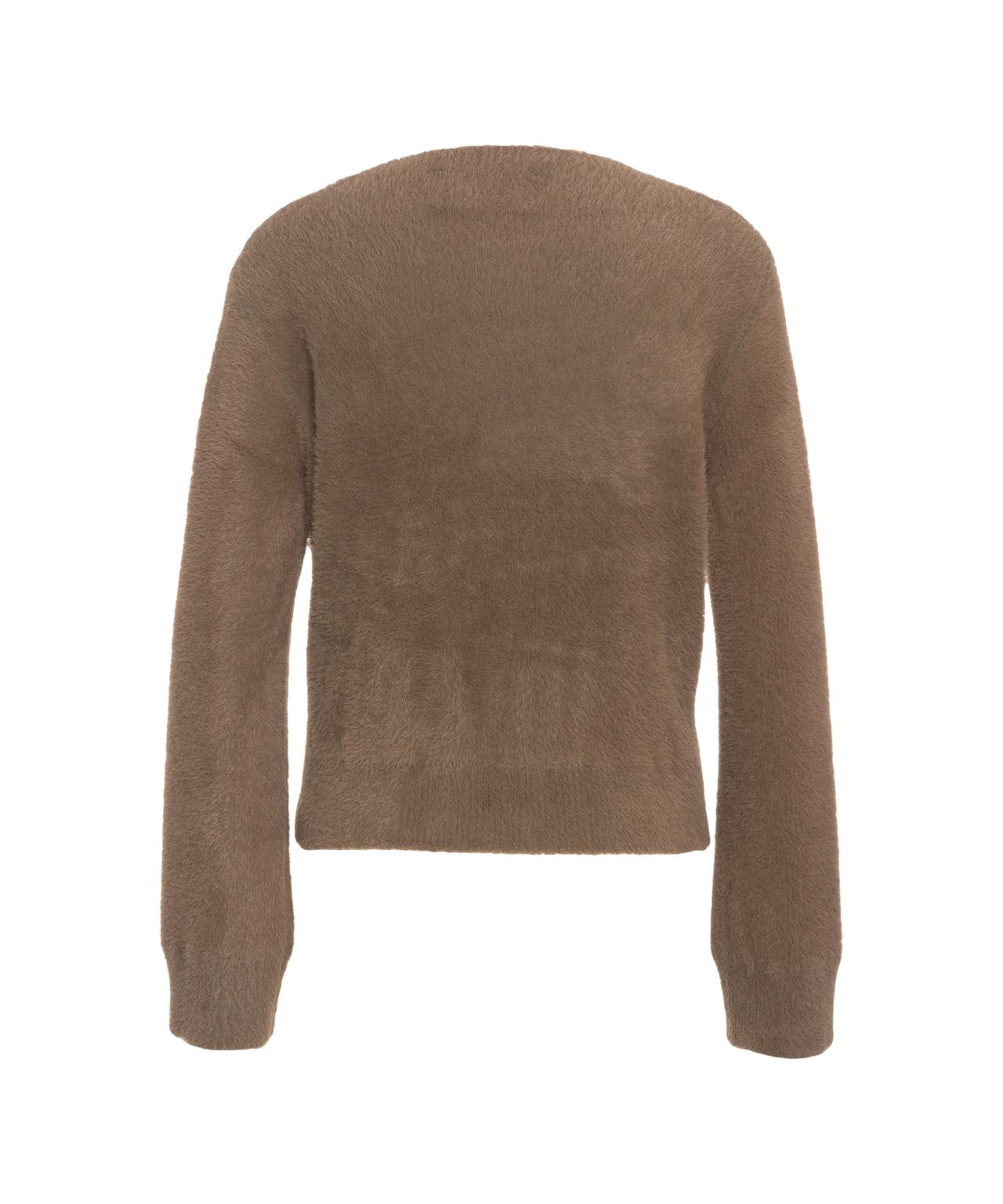 Teddy sweater with brooch Product Image