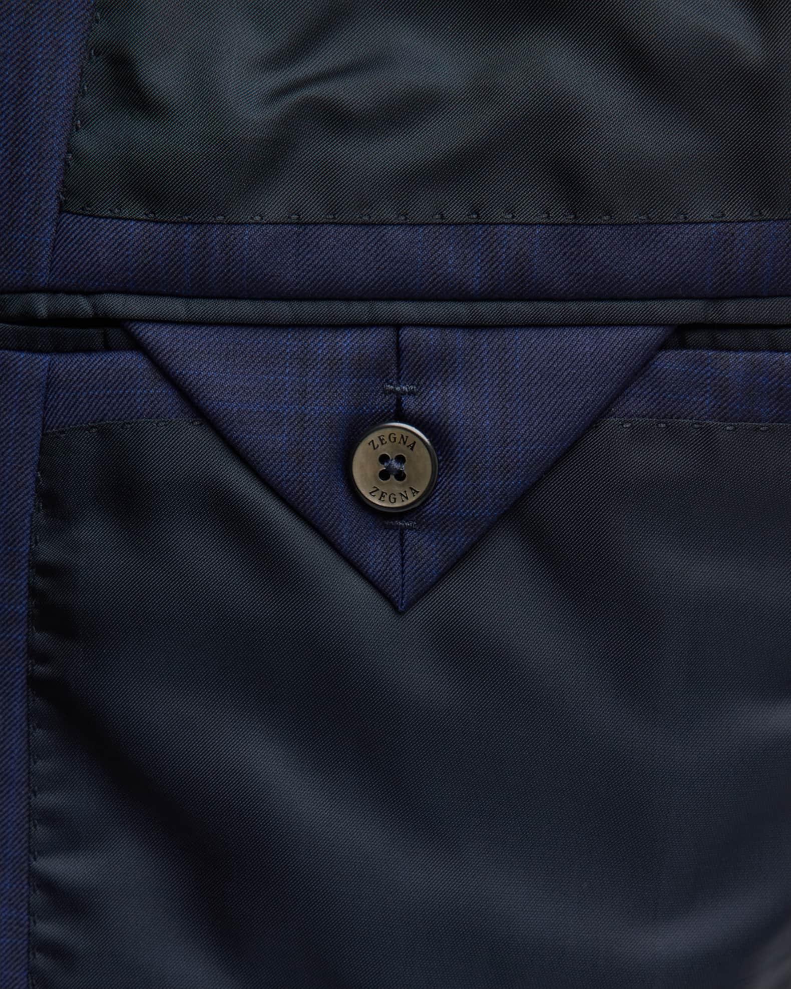 Men's Plaid Wool Suit Product Image