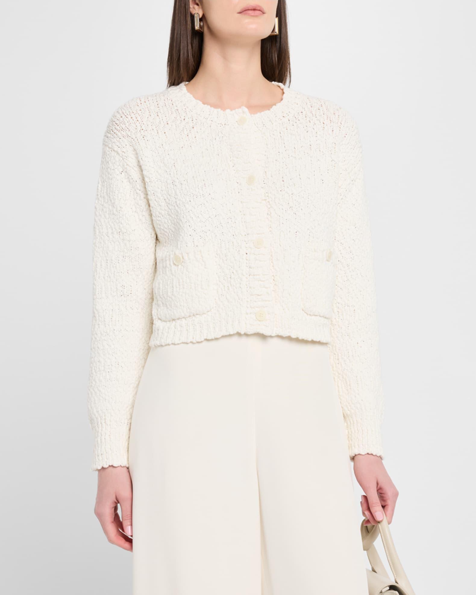 Helena Cropped Double-Pocket Cardigan Product Image