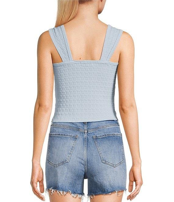 Moa Moa Sweetheart Neck Cinch Front Tank Top Product Image