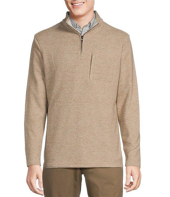 Cremieux Blue Label Fleece Quarter-Zip Sweater Product Image