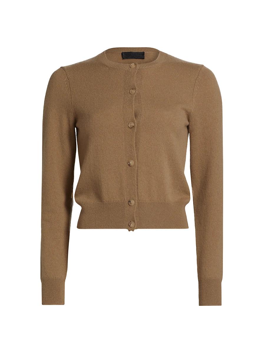 Womens March Crewneck Cashmere Cardigan Product Image