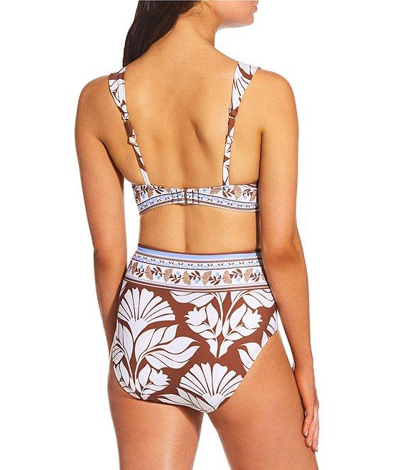 Alex Marie Signature Sculpt Nouveau Tropical High Waisted Swim Bottom Product Image
