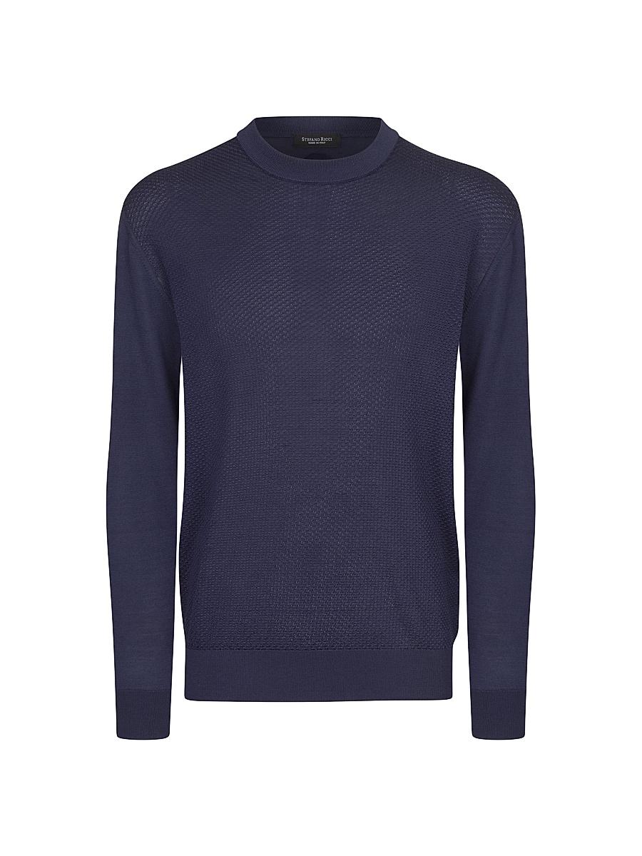 Mens Cashmere and Silk Crewneck Sweater Product Image