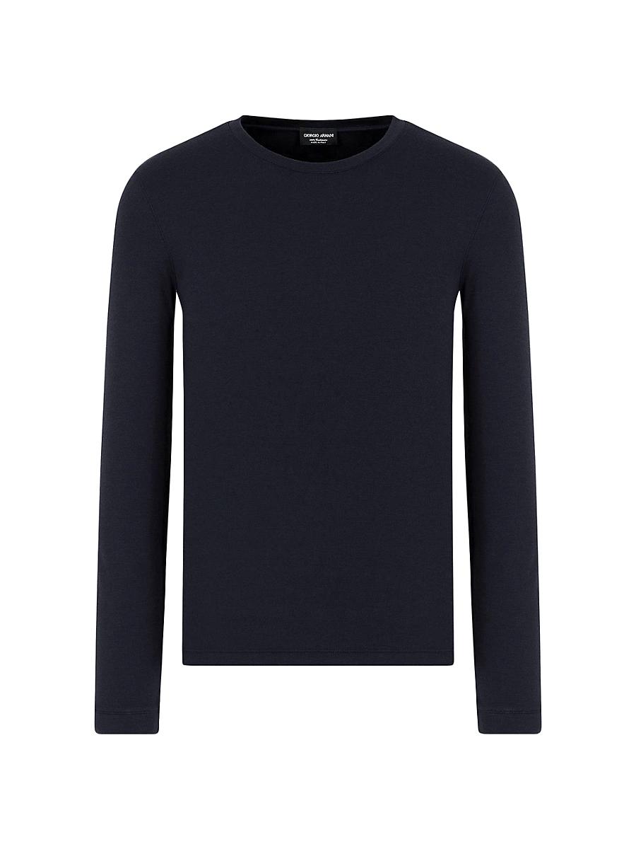 Mens Cashmere Jersey Long-Sleeve Shirt Product Image