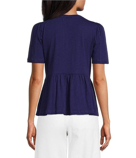 Nurture Ruched Short Sleeve Crew Neck Top Product Image