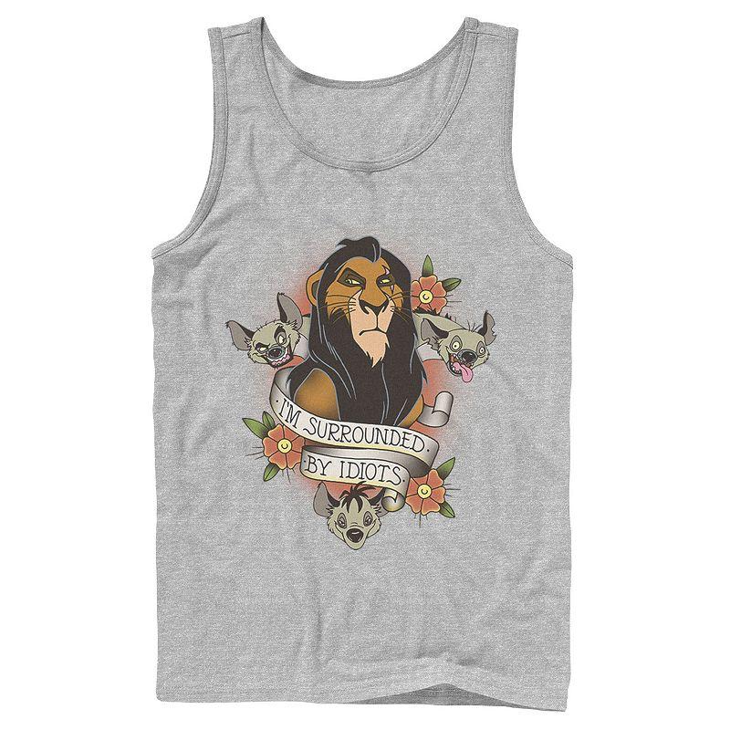 Disney's The Lion King Scar With Hyenas Men's Surrounded By Idiots Tank Top,  Product Image