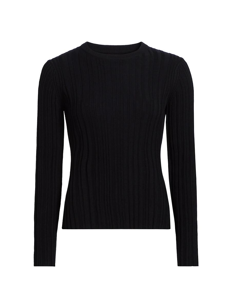 Womens Elsa Rib-Knit Silk-Cotton Top Product Image