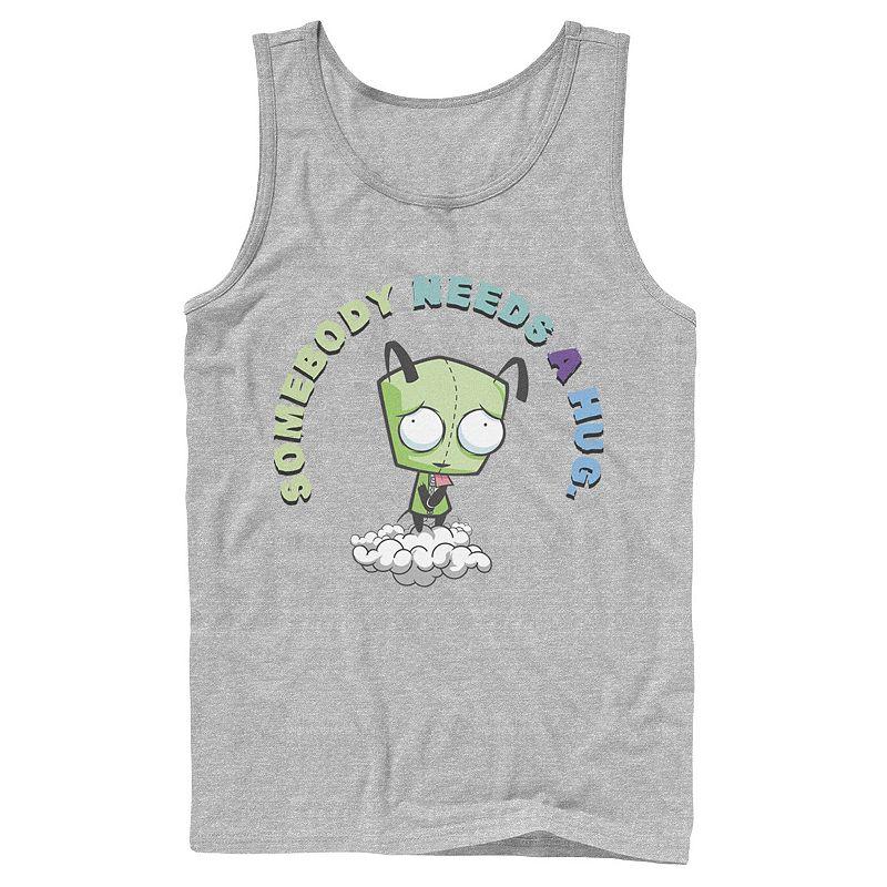 Men's Nickelodeon Invader Zim Gir Somebody Needs A Hug Sad Portrait Graphic Graphic Tank Top,  Product Image