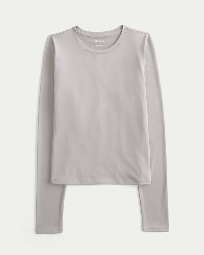 Soft Stretch Seamless Fabric Crew Top Product Image