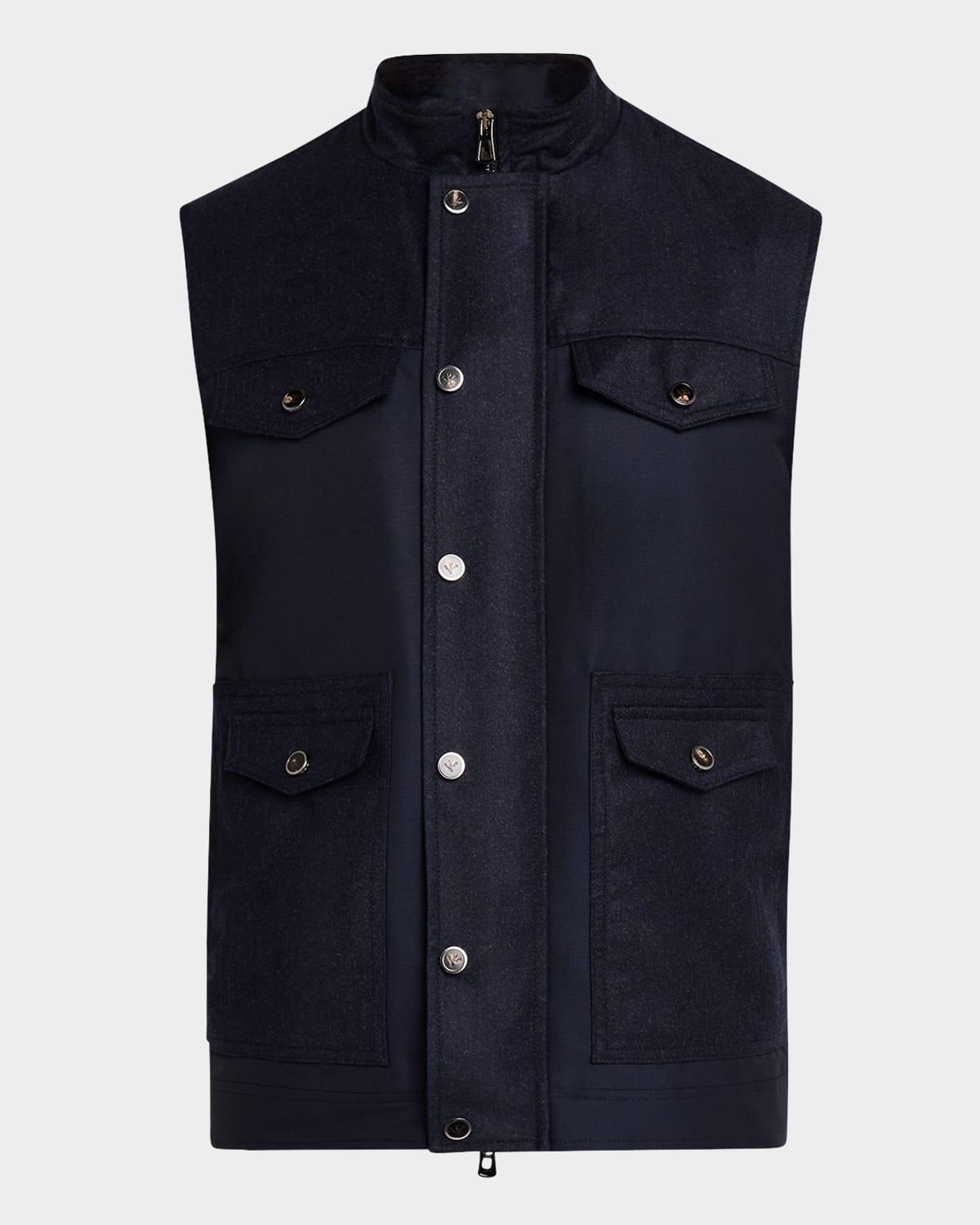 Mens Technical Wool Full-Zip Vest Product Image
