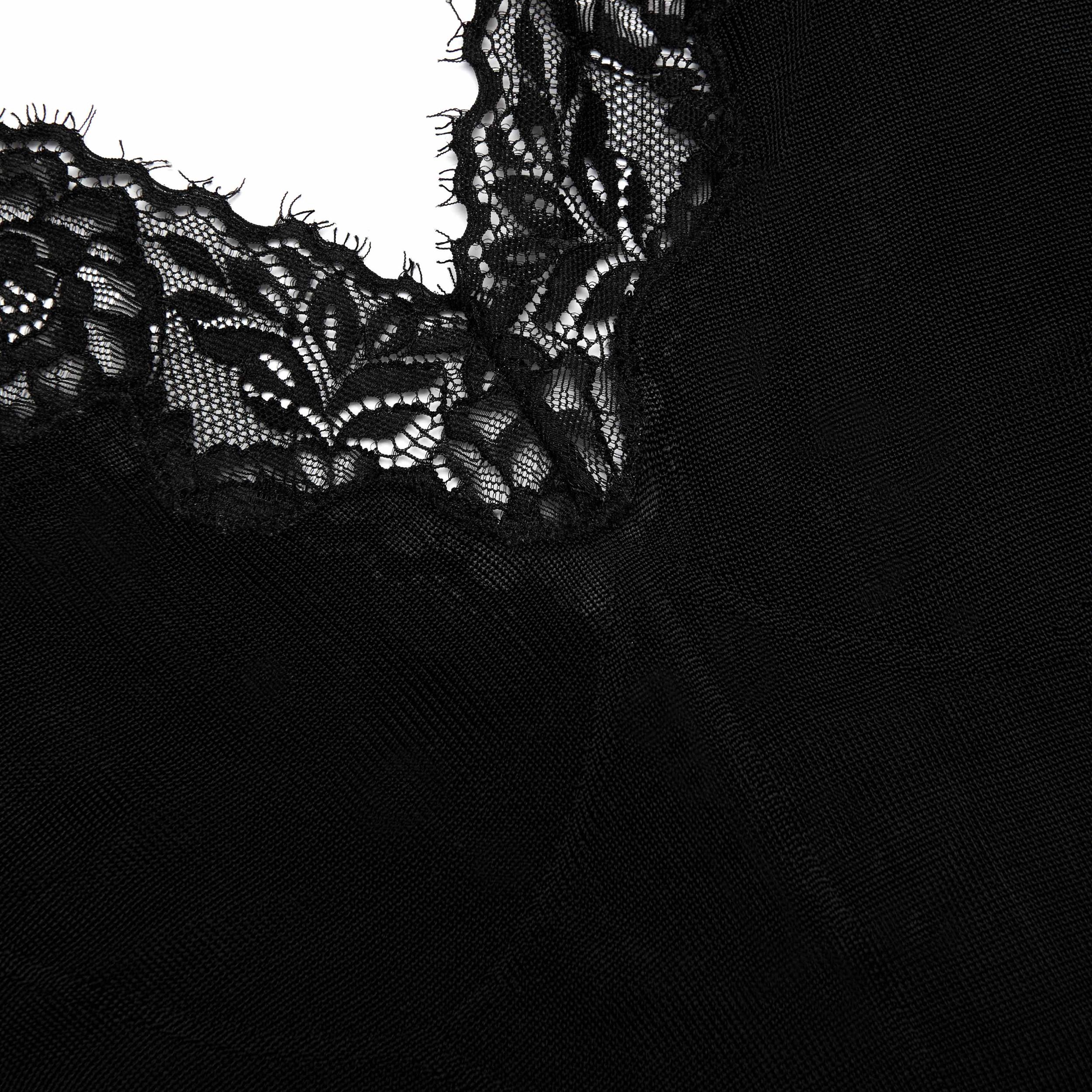 Black Viscose Knit Maxi Dress Product Image