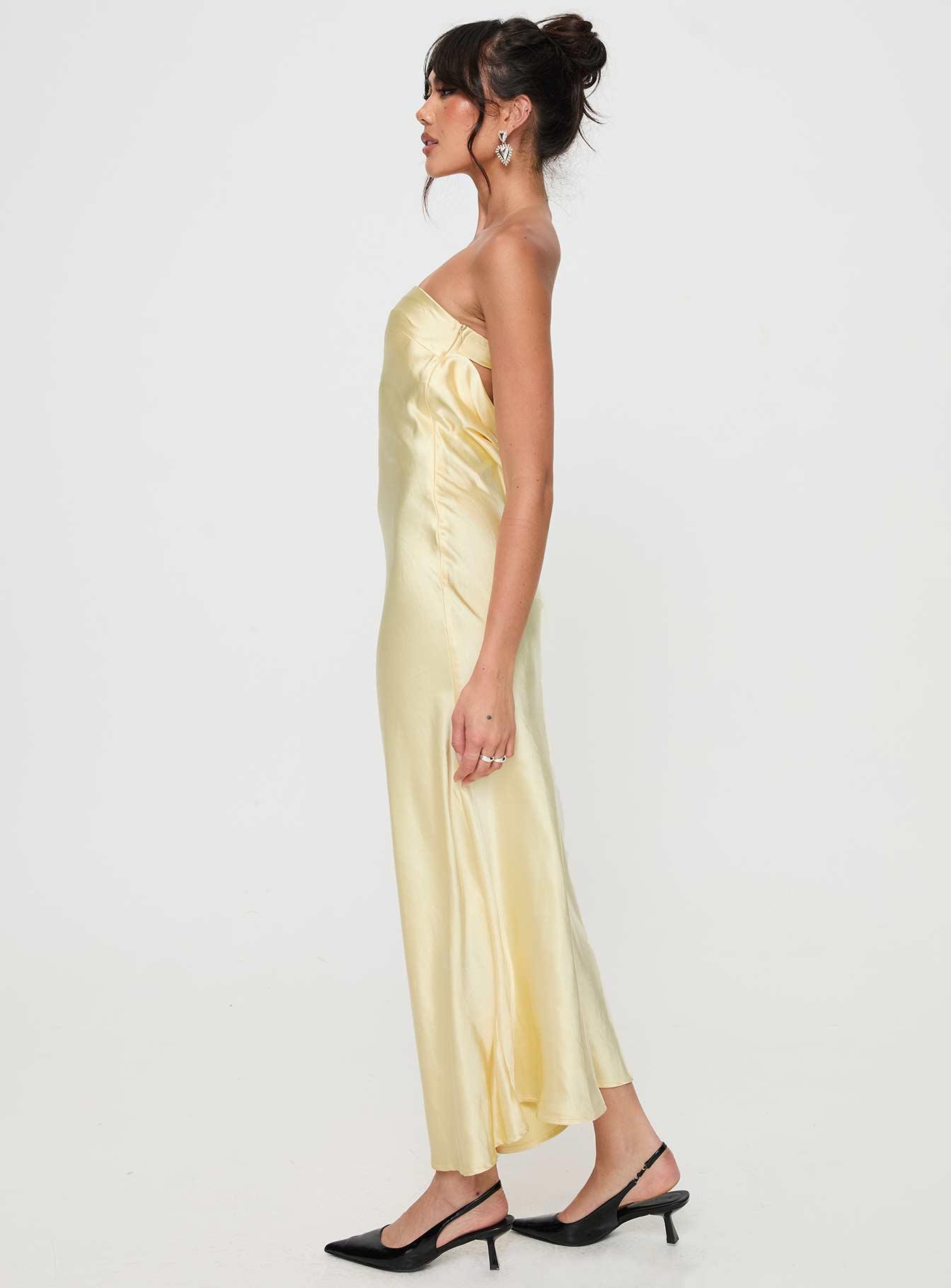 Haley Maxi Dress Yellow Product Image