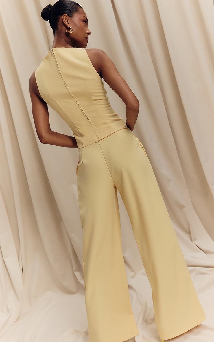 Lemon Woven Tailored Wide Leg Pants Product Image