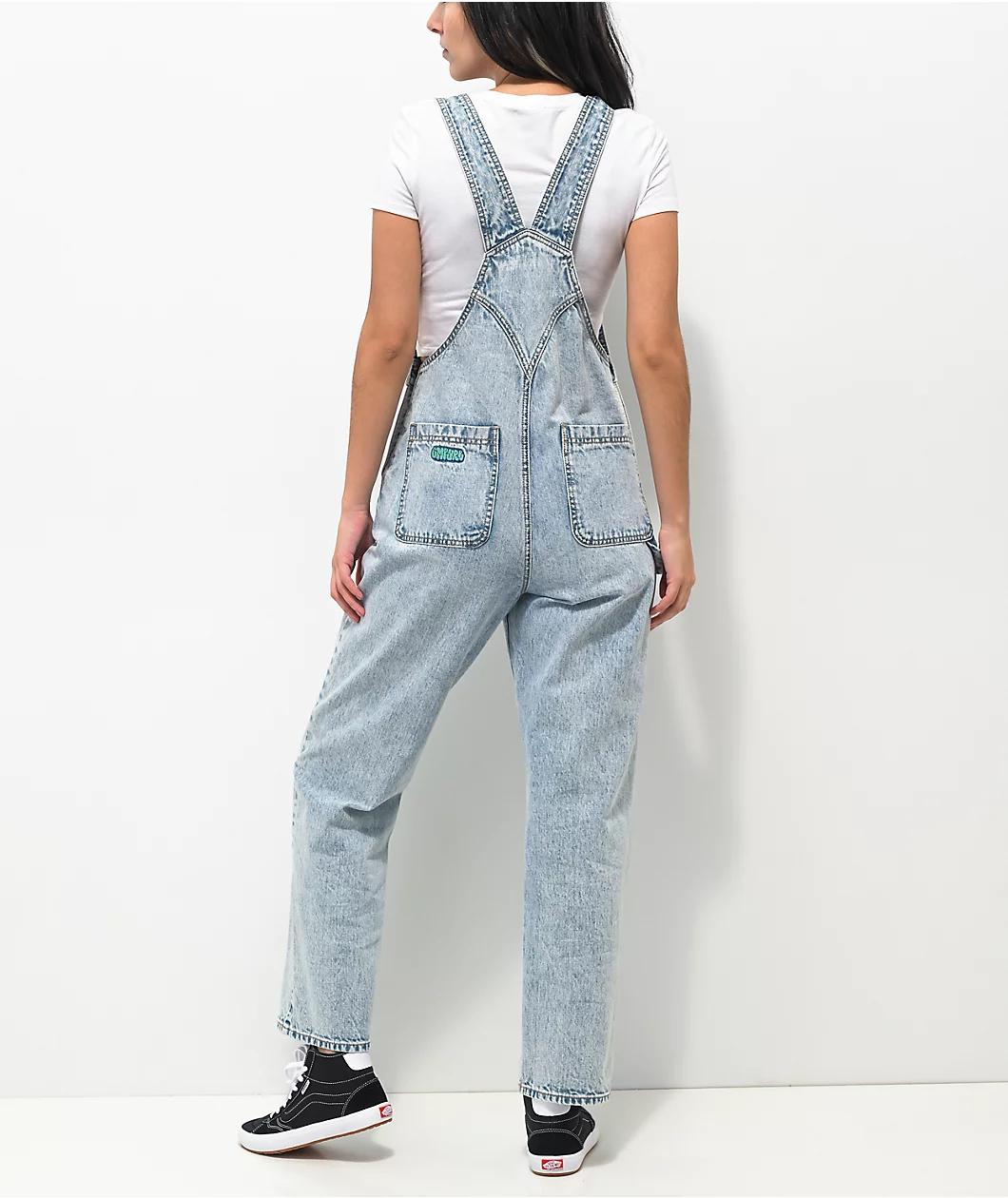 Empyre Suzie Light Wash Denim Overalls Product Image