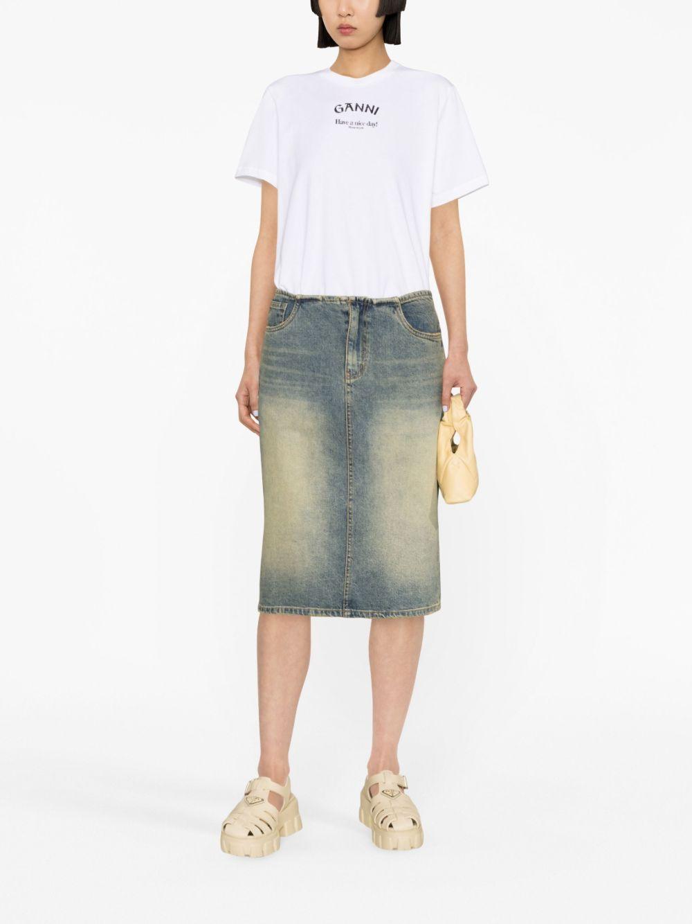 logo-print organic cotton T-shirt Product Image