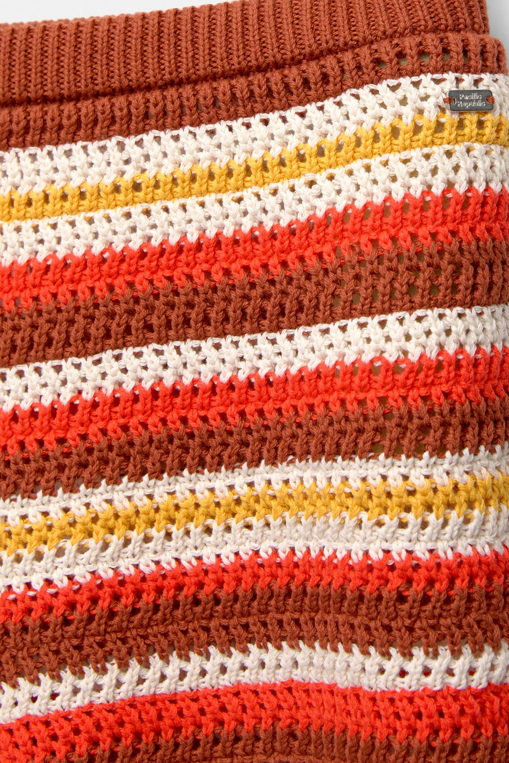 Striped crochet shorts Product Image