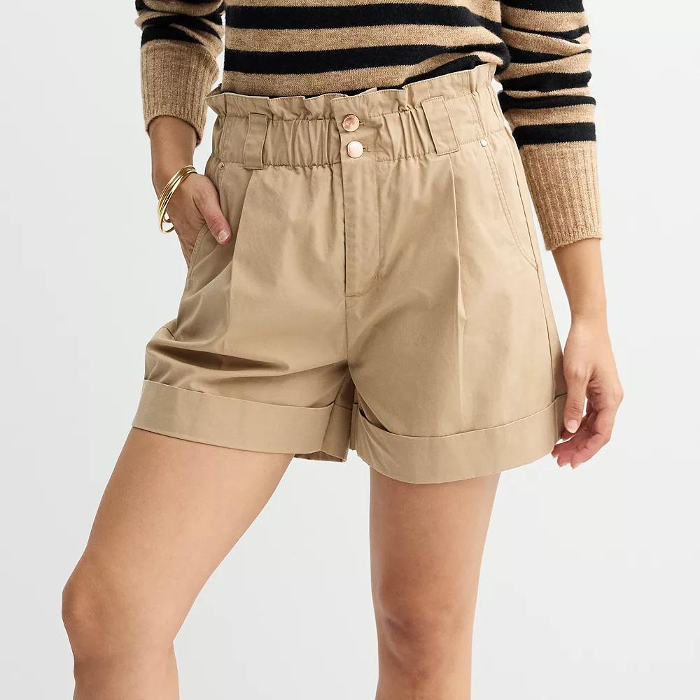 Women's Sonoma Goods For Life® Femme Fashion Shorts, Size: Medium, Barric Beige Product Image
