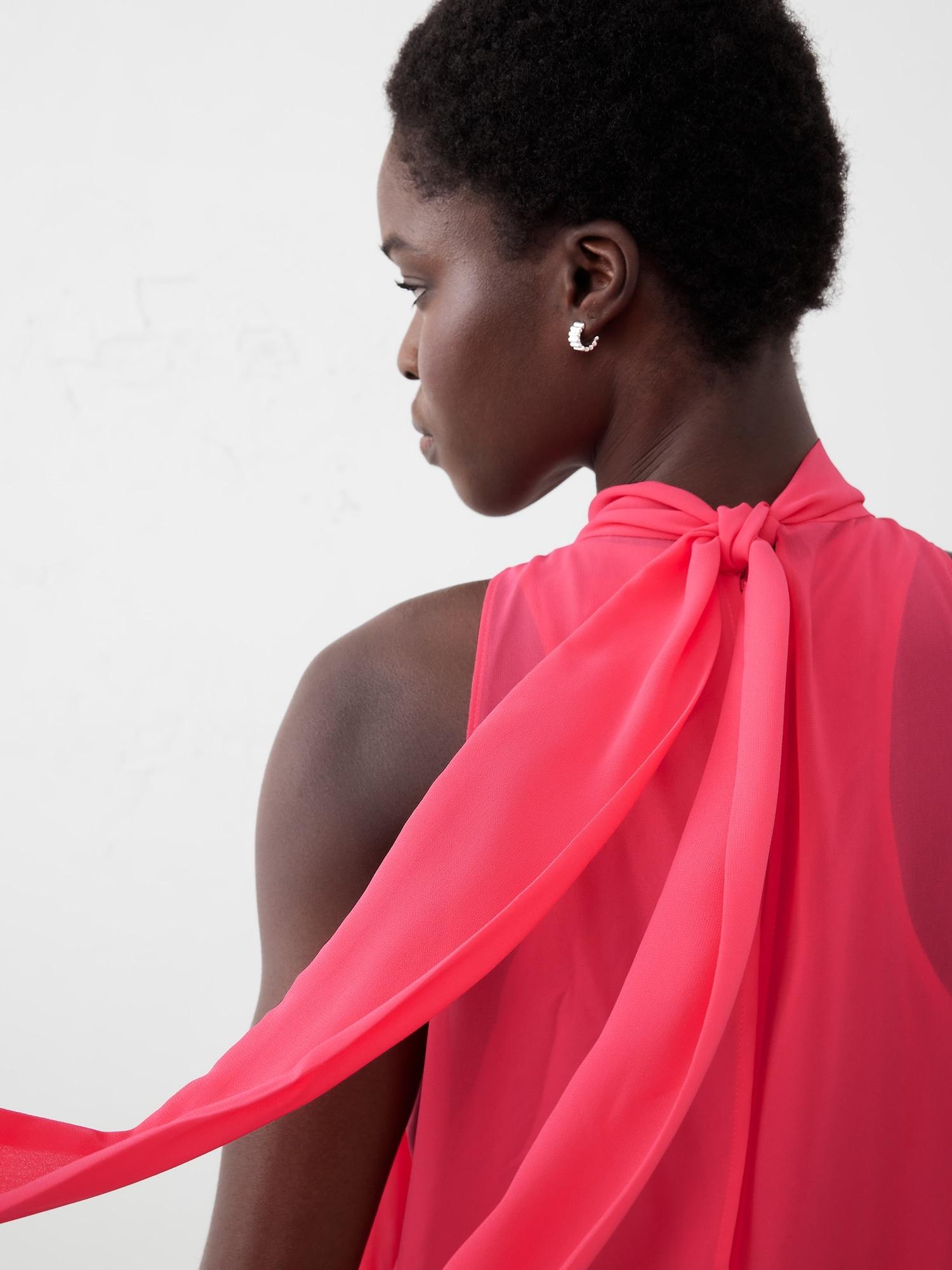 Chiffon Midi Dress Product Image