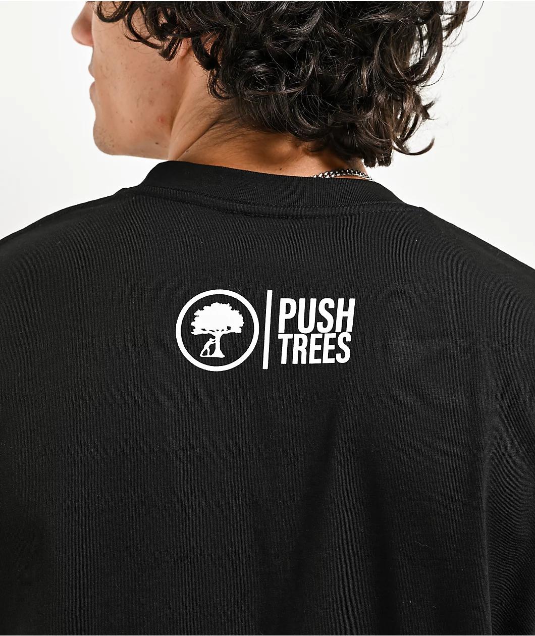 Push Trees Can You Hear Me Now Black T-Shirt Product Image