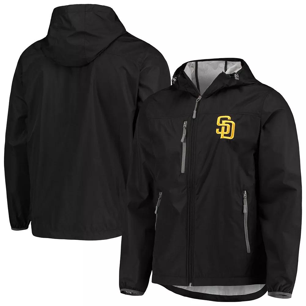 Men's G-III Sports by Carl Banks Black San Diego Padres Double Play Hoodie Full-Zip Jacket, Size: XL Product Image