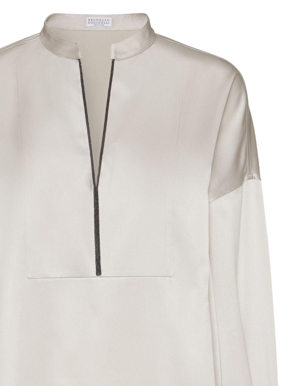 balloon-sleeve blouse Product Image