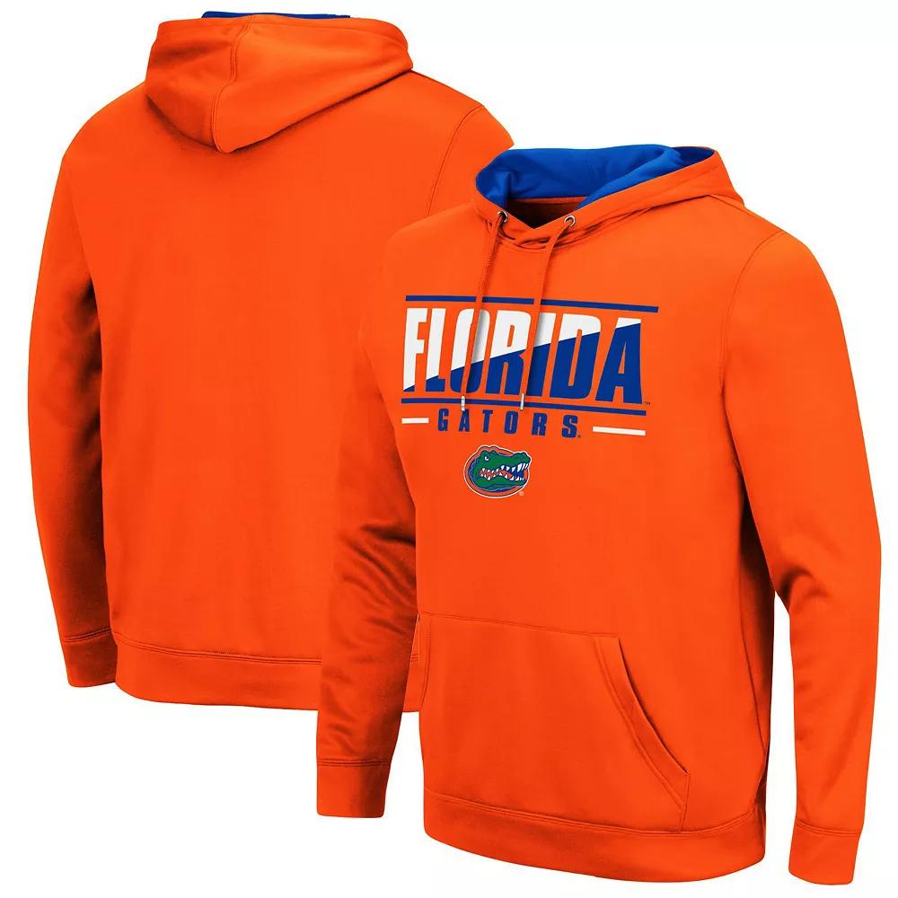 Men's Colosseum Orange Florida Gators Slash Stack 2.0 Pullover Hoodie, Size: XL Product Image