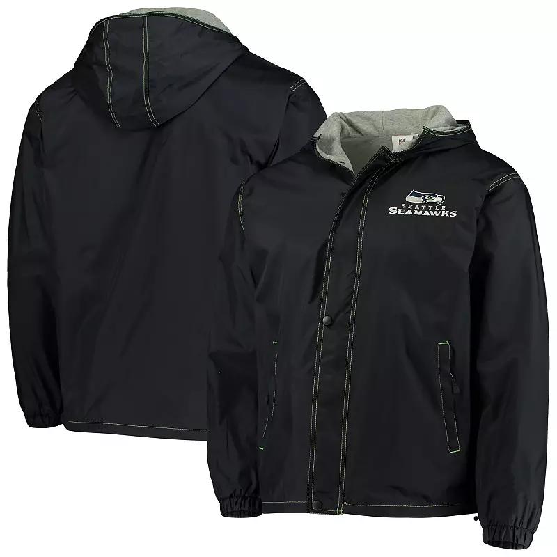 Men's Dunbrooke Navy Seattle Seahawks Logo Legacy Stadium Full-Zip Jacket,  Product Image