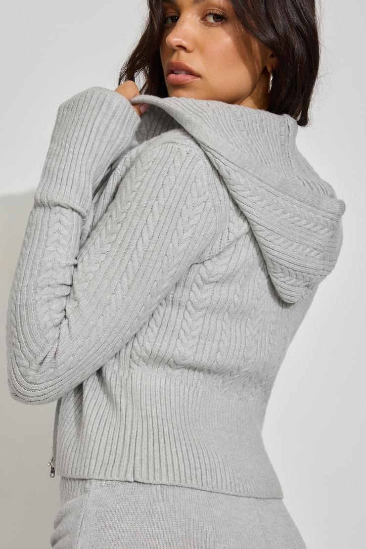 Cable Knit Zippy Product Image