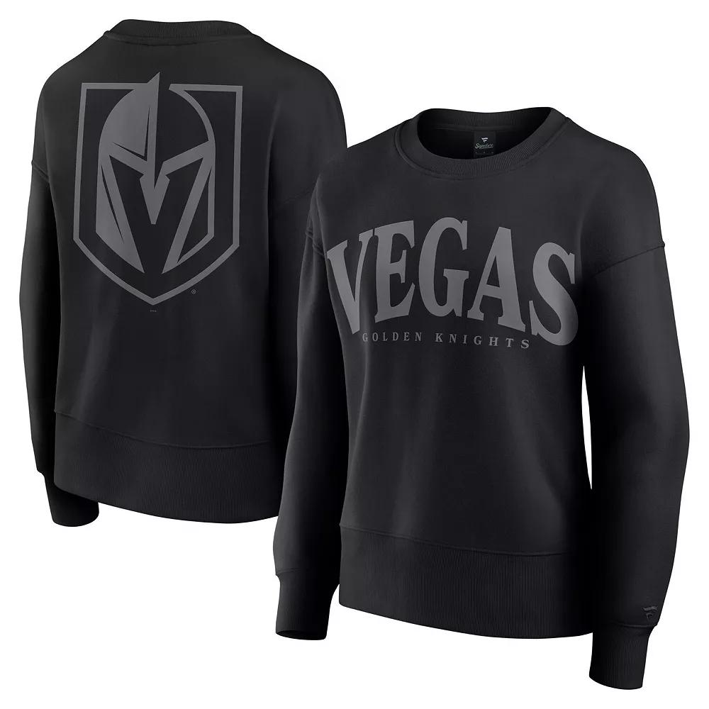 Women's Fanatics Black Vegas Golden Knights Elements Flow Pullover Sweatshirt,  Product Image