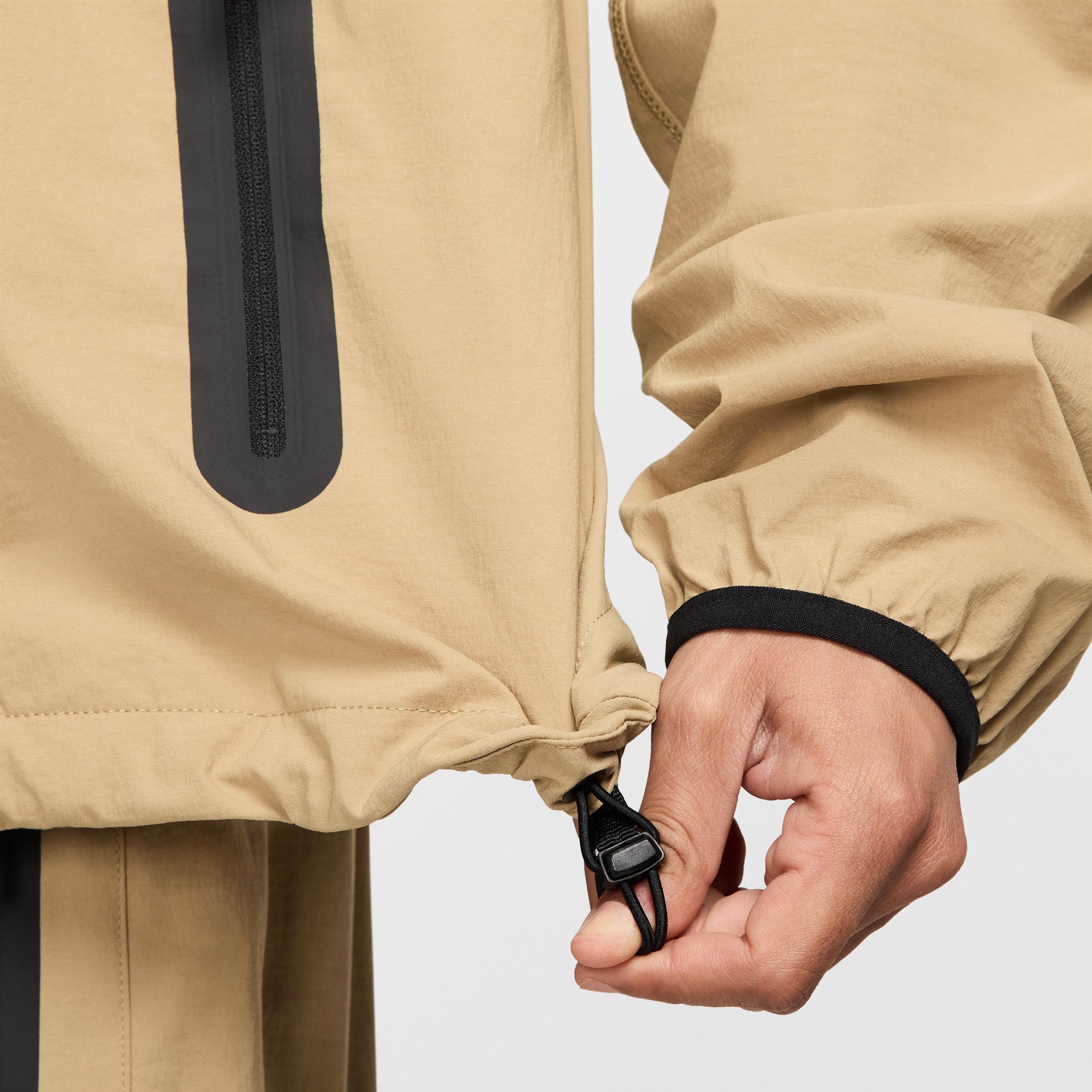 Nike Mens Nike Tech Woven WR Full-Zip Jacket - Mens Parachute Beige/Black Product Image