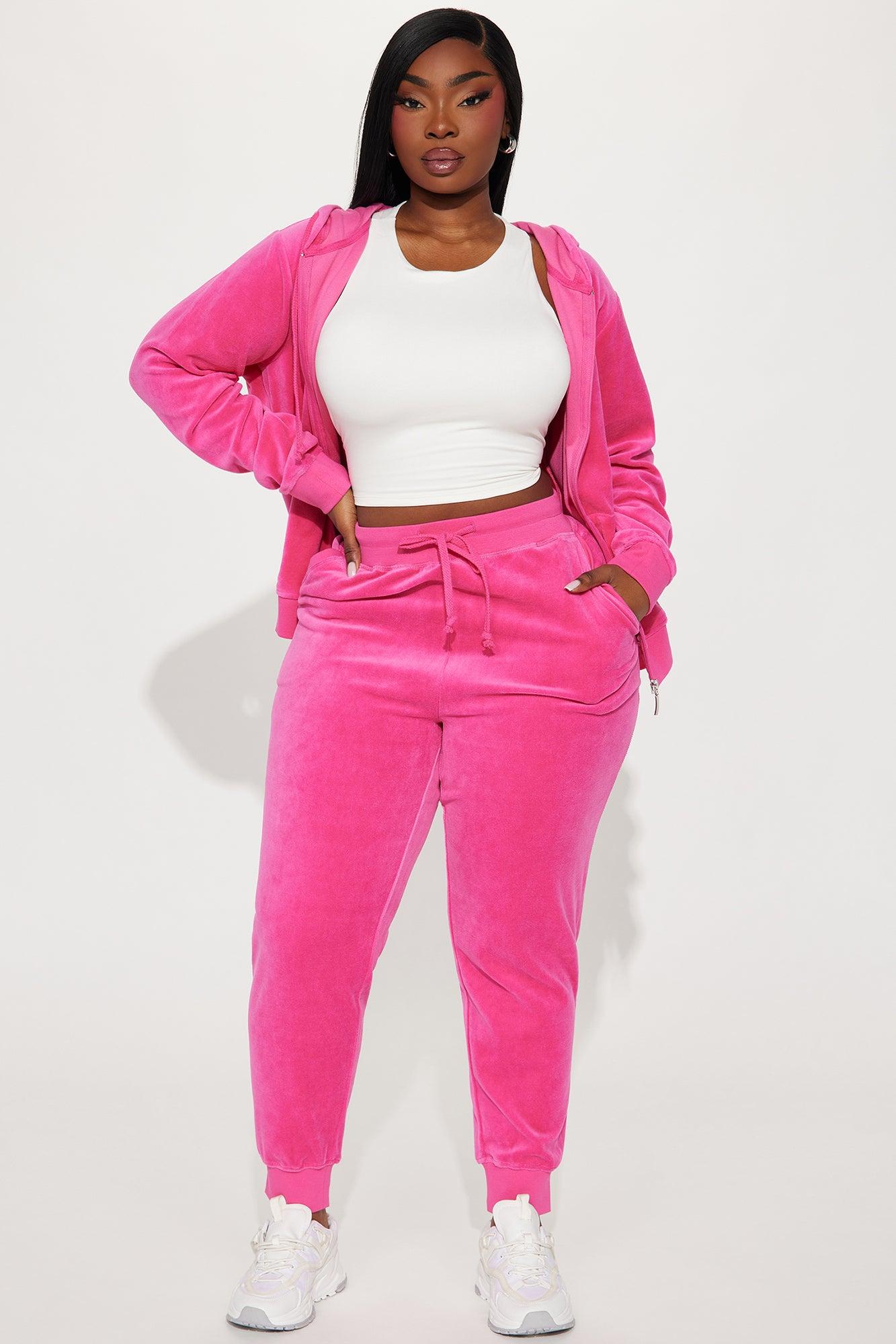 The Original Trendsetter Velour Set - Bubblegum Pink Product Image