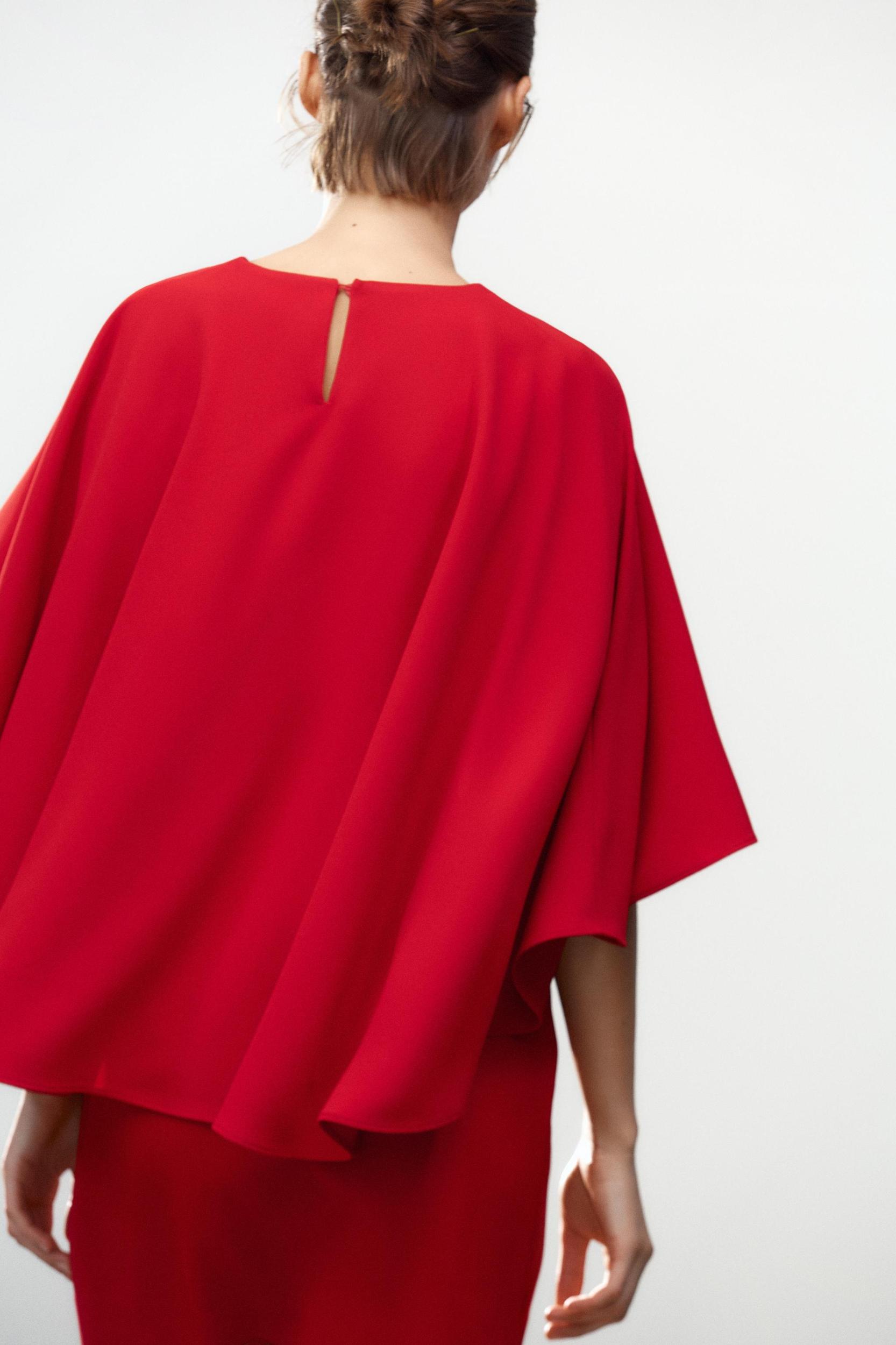 ZW COLLECTION SHORT CAPE DRESS Product Image