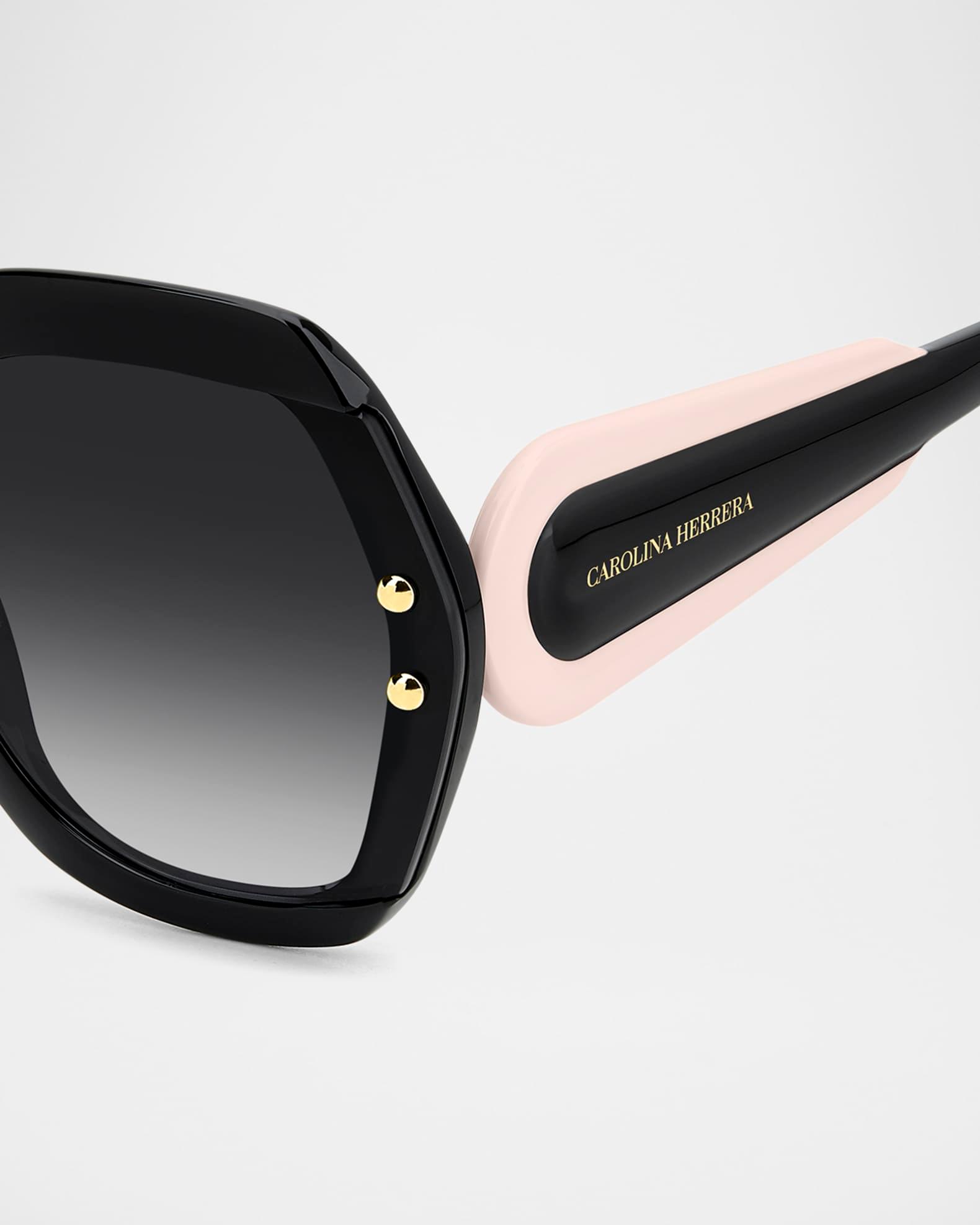 Logo-Print Round Acetate Sunglasses Product Image