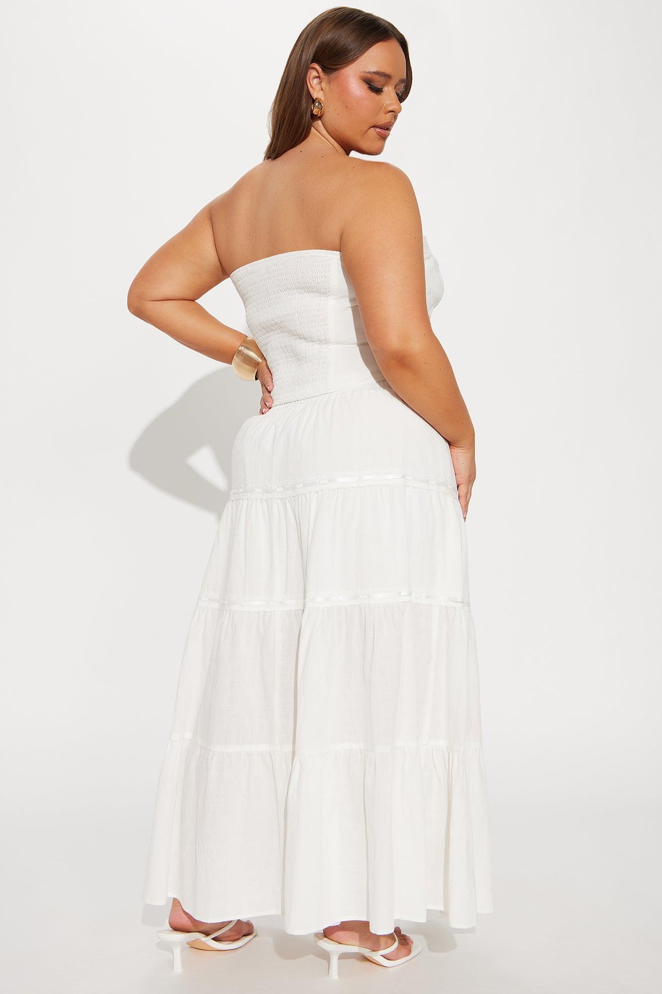 Victoria Skirt Set - White Product Image