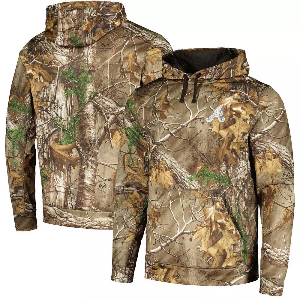Men's Dunbrooke Camo Atlanta Braves Champion Realtree Pullover Hoodie, Size: 4XL, Green Product Image