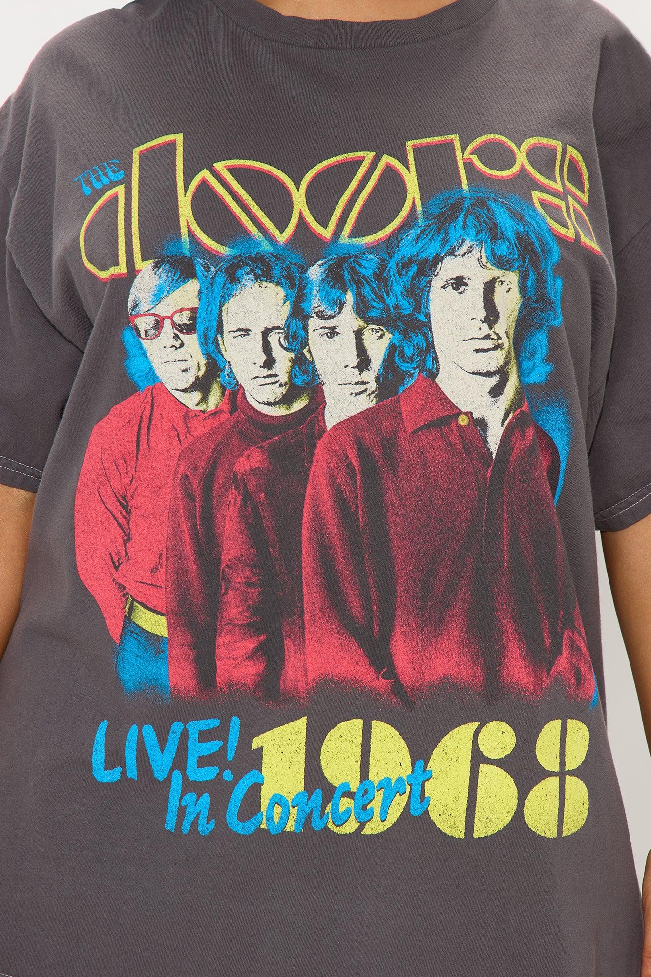 The Doors LIVE Washed Oversized Tee - Charcoal Product Image