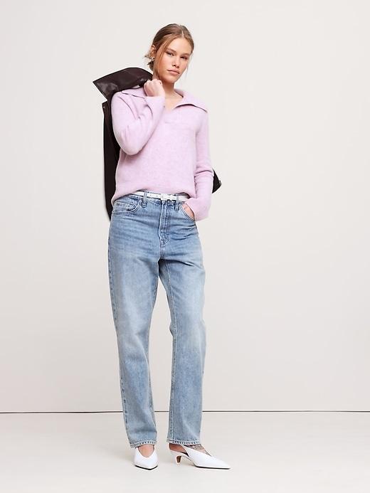 Cashmere Rugby Sweater Polo Product Image