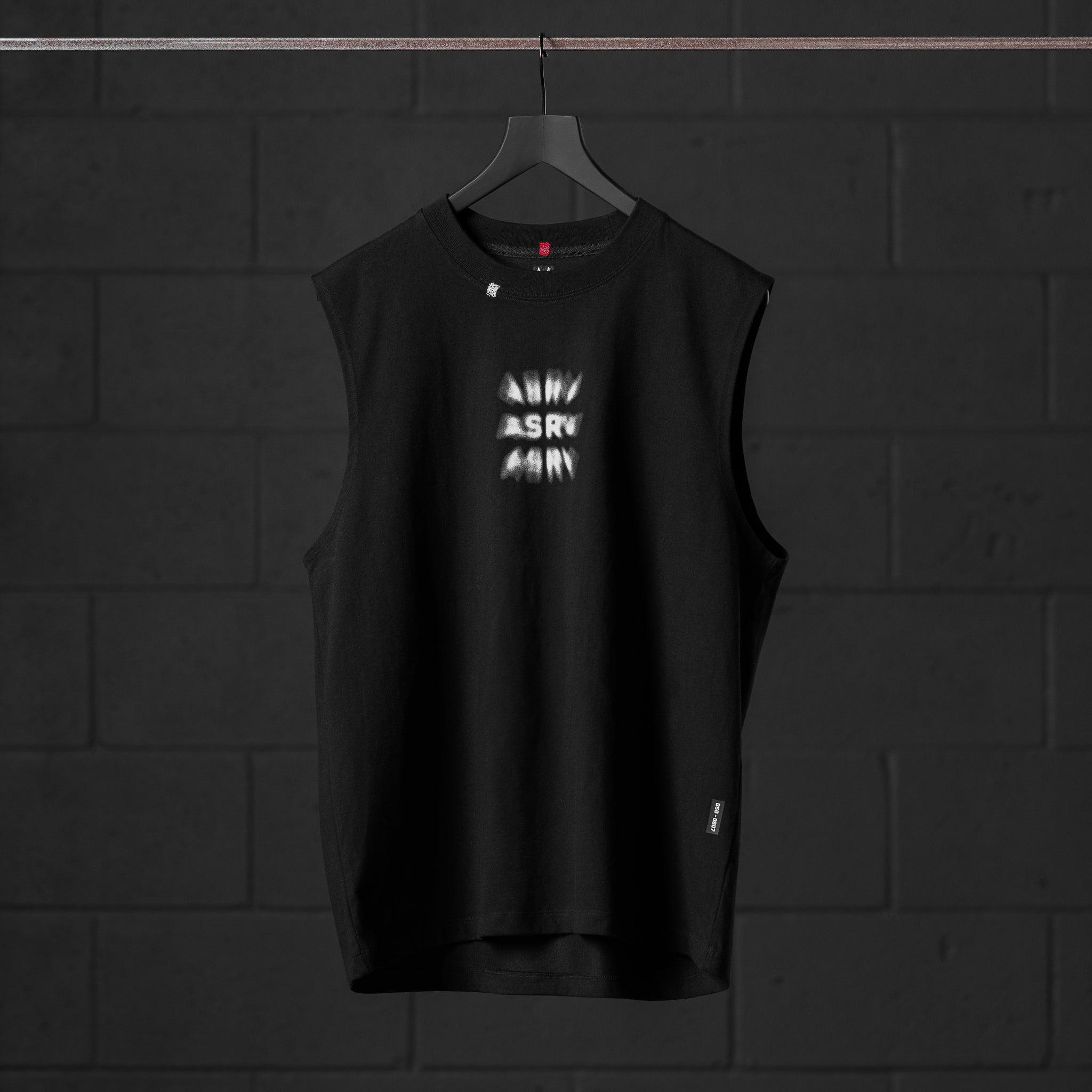 0807. Tech Essential™ Relaxed Cutoff - Black "Chaos Theory" Product Image