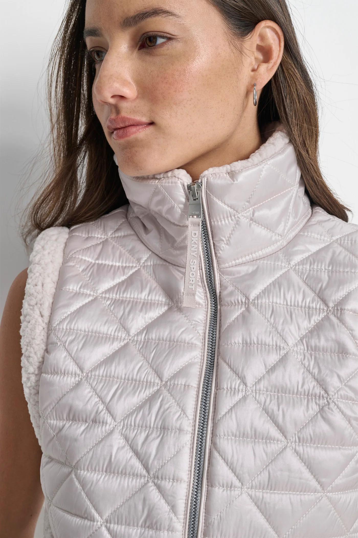 DIAMOND QUILTED PUFFER VEST Product Image