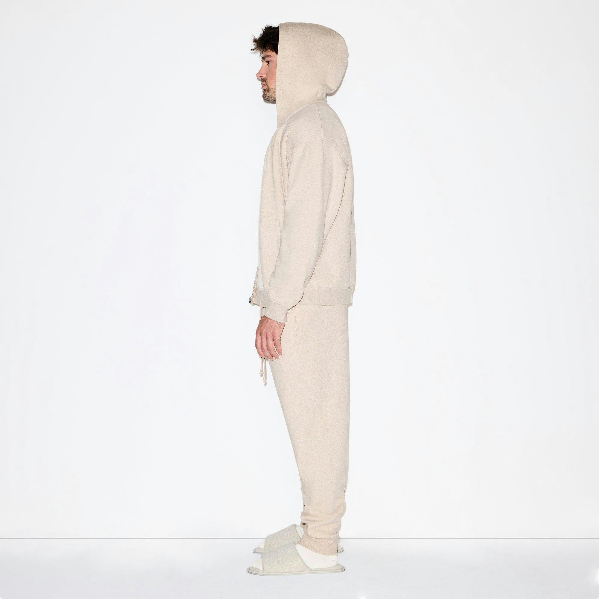 FLEECE LOUNGE MENS TAPERED JOGGER | DESERT HEATHER Product Image