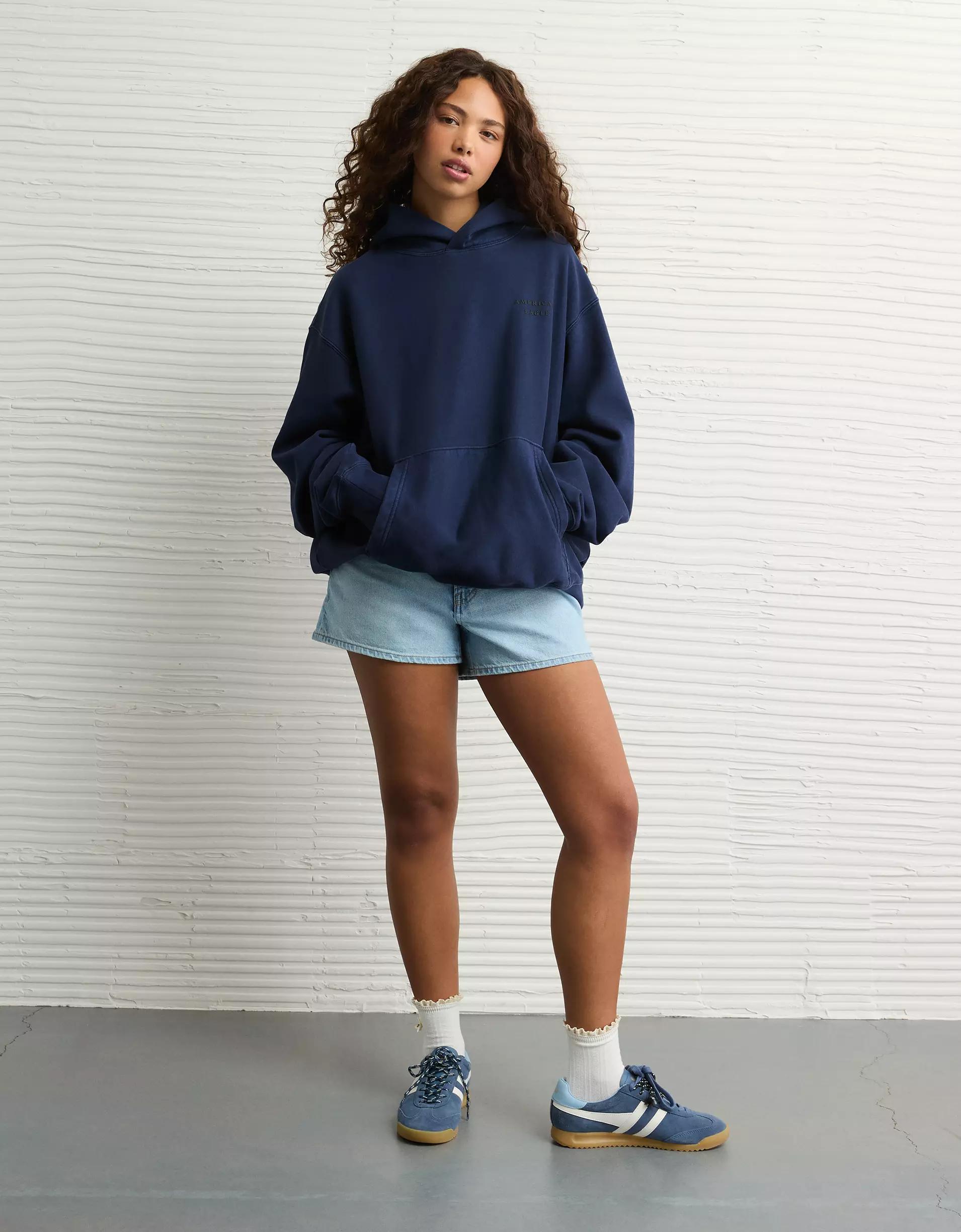 AE Laidback Luxe Heavyweight Graphic Hoodie Product Image